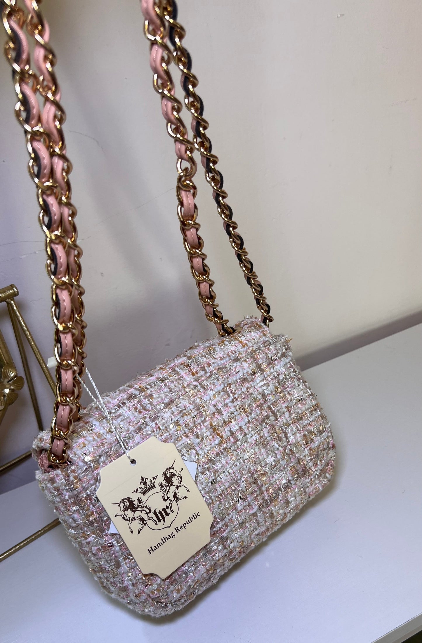 THE TWEED MINI CHAIN BAG